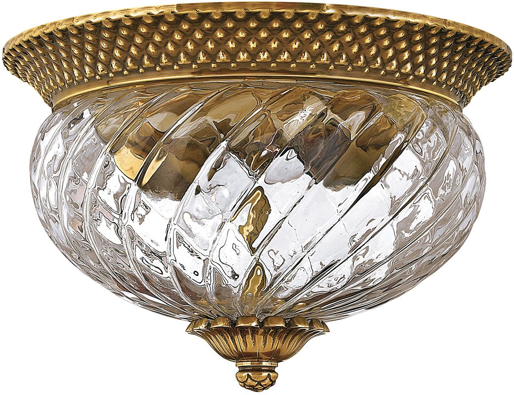 Elstead Lighting Plantation plafonnier 2x60 W laiton HK-PLANTATION-FS-BB