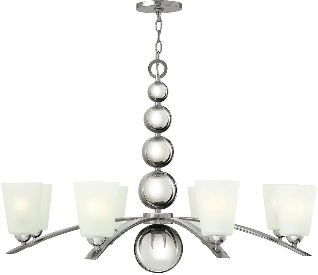 Elstead Lighting Zelda lampe suspendue x60 W nickel HK-ZELDA8-PN
