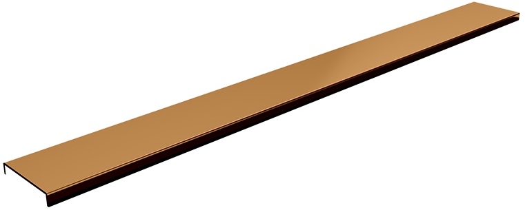 Schedpol Base Copper Shine Range couvercle de drain linéaire 110 cm cuivre 10.058/DPMP