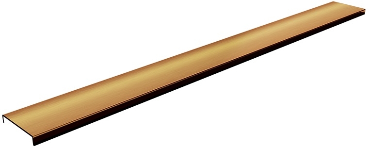 Schedpol Base Copper Brushed Range couvercle de drain linéaire 120 cm cuivre 10.059/DPMS