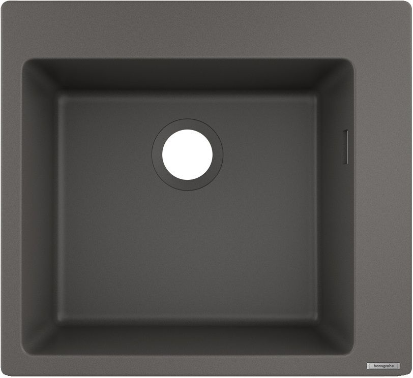 Hansgrohe S 51 évier en granit 56x54 cm gris/graphite/onyx 43312290
