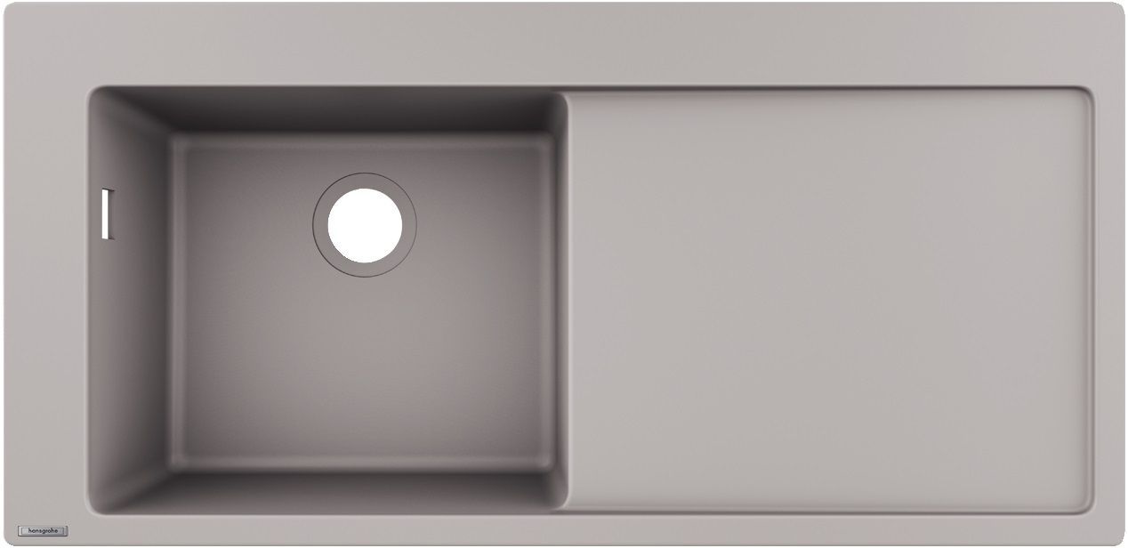 Hansgrohe S 51 évier en granit 105x41.5 cm gris/graphite/onyx 43330380