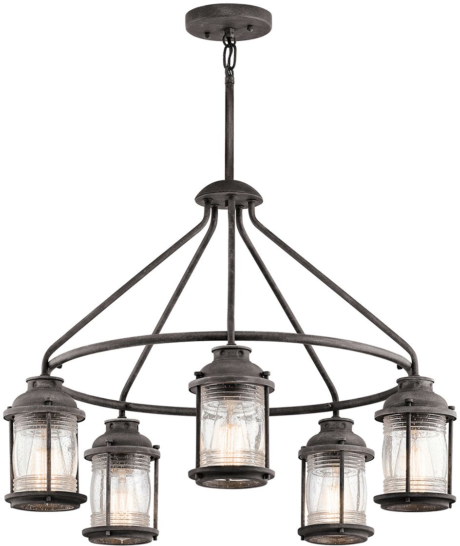 Elstead Lighting Ashland Bay lampe suspendue 5x60 W KL-ASHLANDBAY-5P