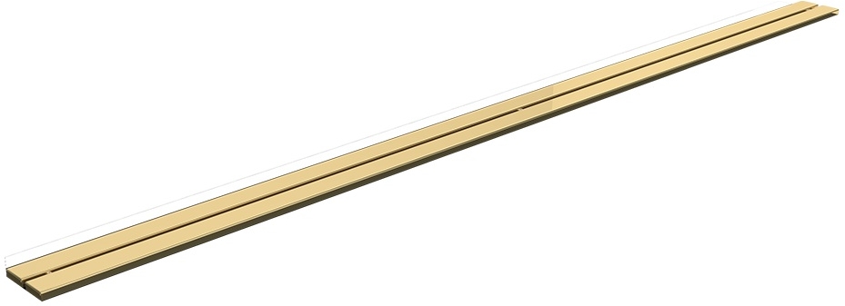 Schedpol Gold Slim Duo couvercle de drain linéaire 100 cm doré 10.054/SLX/DPZ