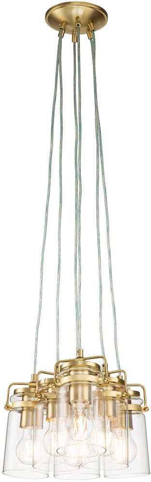 Elstead Lighting Brinley lampe suspendue 6x60 W laiton KL-BRINLEY6-BB