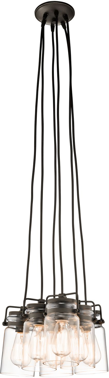 Elstead Lighting Brinley lampe suspendue 6x60 W marron KL-BRINLEY6-OZ
