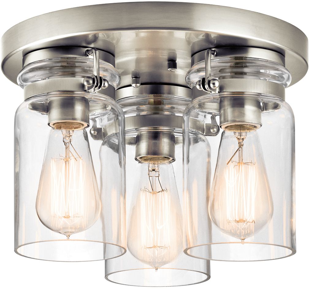 Elstead Lighting Brinley plafonnier 3x60 W nickel KL-BRINLEY-F-NI