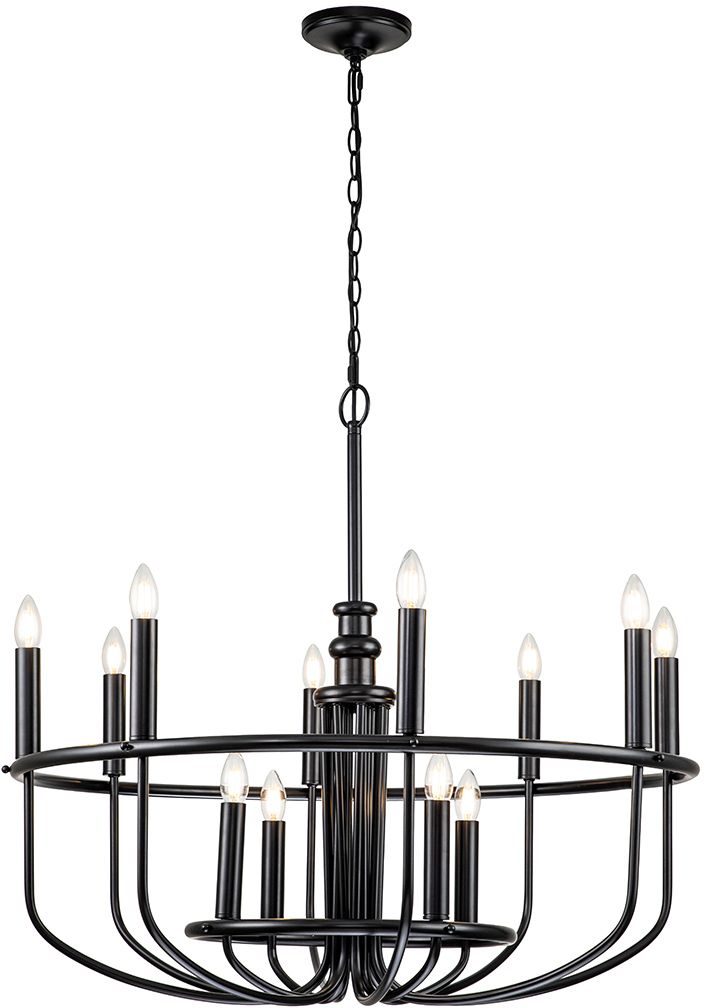 Elstead Lighting Capitol Hill lampe suspendue x40 W noir KL-CAPITOL-HILL12-BLK