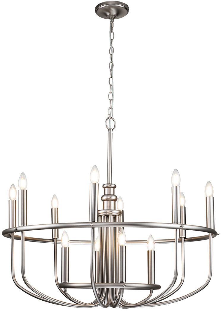 Elstead Lighting Capitol Hill lampe suspendue x40 W nickel KL-CAPITOL-HILL12-BN