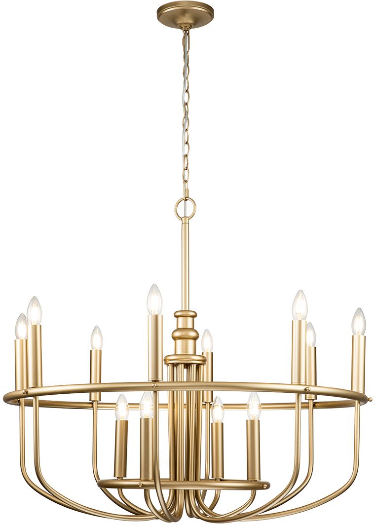 Elstead Lighting Capitol Hill lampe suspendue x40 W laiton KL-CAPITOL-HILL12-PNBR