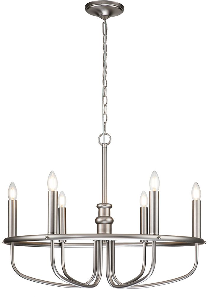 Elstead Lighting Capitol Hill lampe suspendue 6x40 W nickel KL-CAPITOL-HILL6-BN