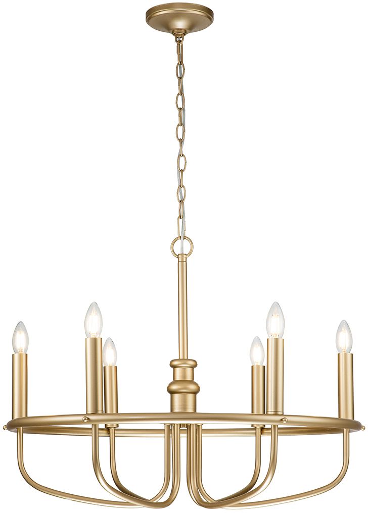 Elstead Lighting Capitol Hill lampe suspendue 6x40 W laiton KL-CAPITOL-HILL6-PNBR