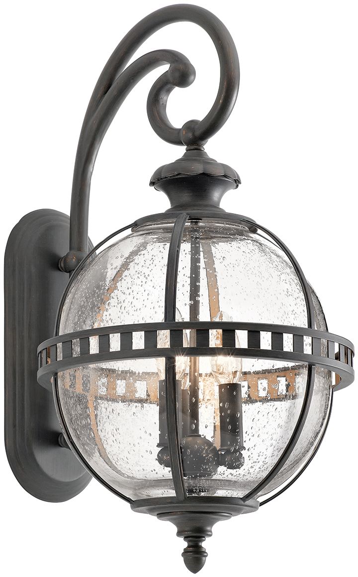 Elstead Lighting Halleron applique murale extérieure 3x40 W gris-marron KL-HALLERON-2M