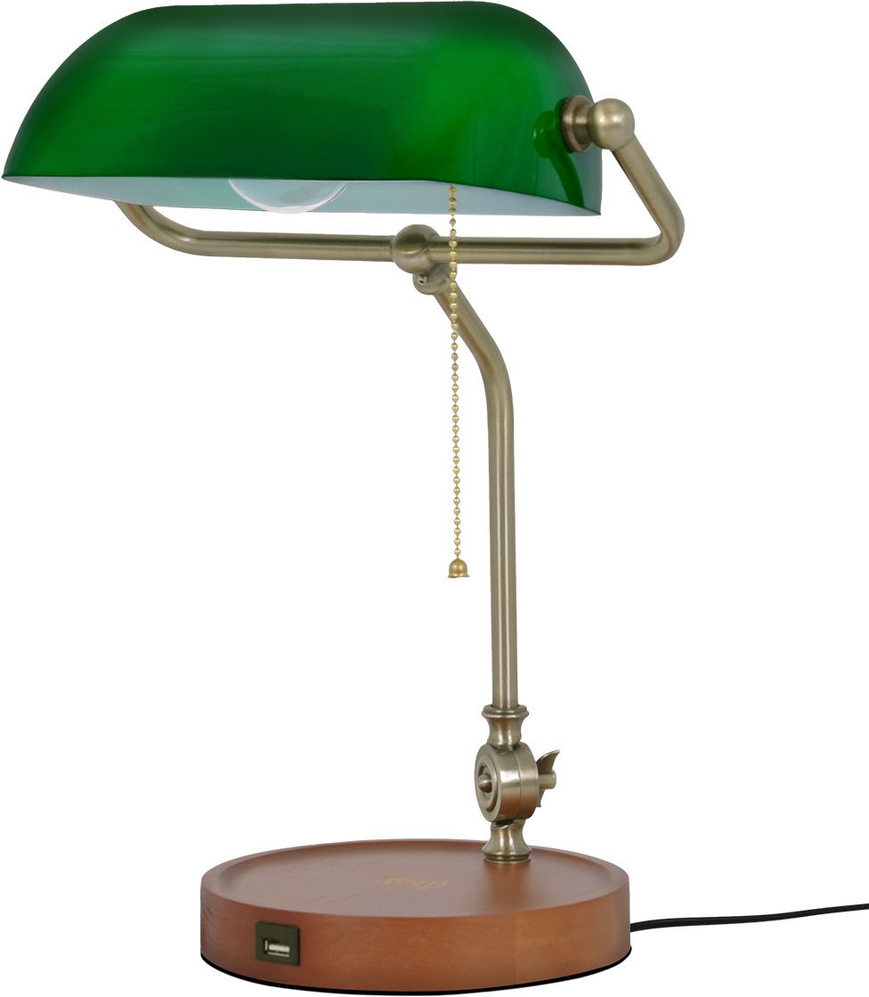 Kaja Bank lampe de table 1x15 W vert K-MT-208