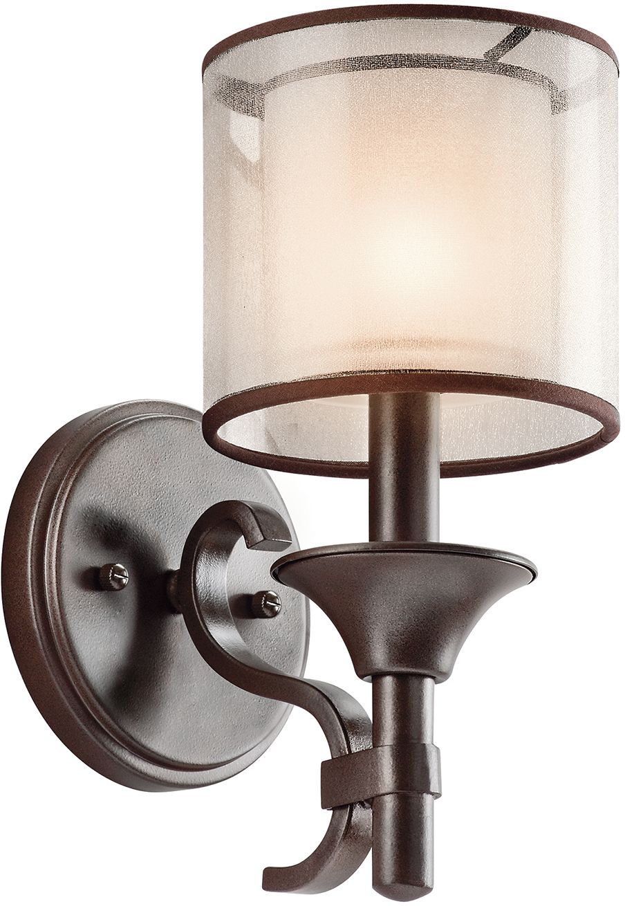Elstead Lighting Lacey applique murale 1x40 W marron-crème KL-LACEY1-MB