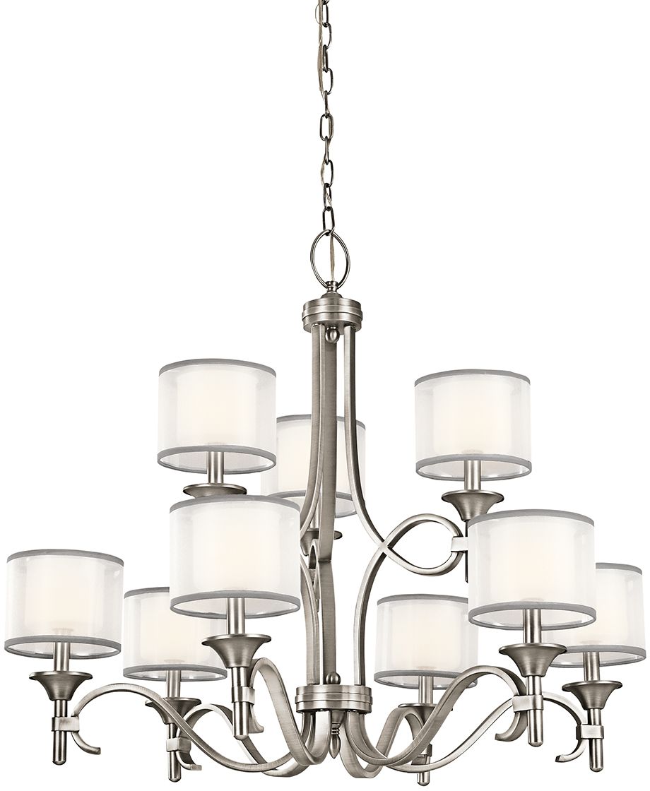 Elstead Lighting Lacey lampe suspendue x40 W blanc KL-LACEY9-AP
