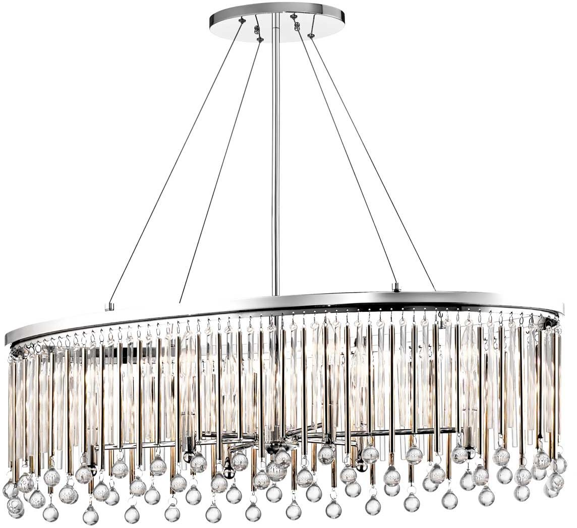 Elstead Lighting Piper lampe suspendue 6x60 W chrome KL-PIPER-ISLE-PC