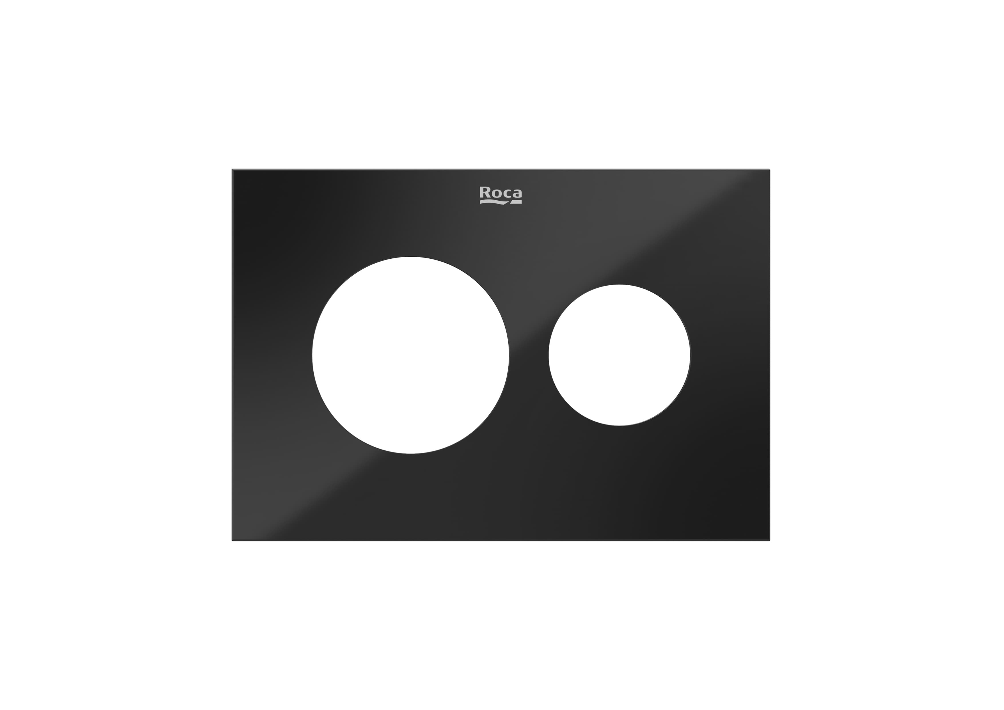 Roca Duplo S plaque de commande de chasse d'eau pour WC noir A890523388