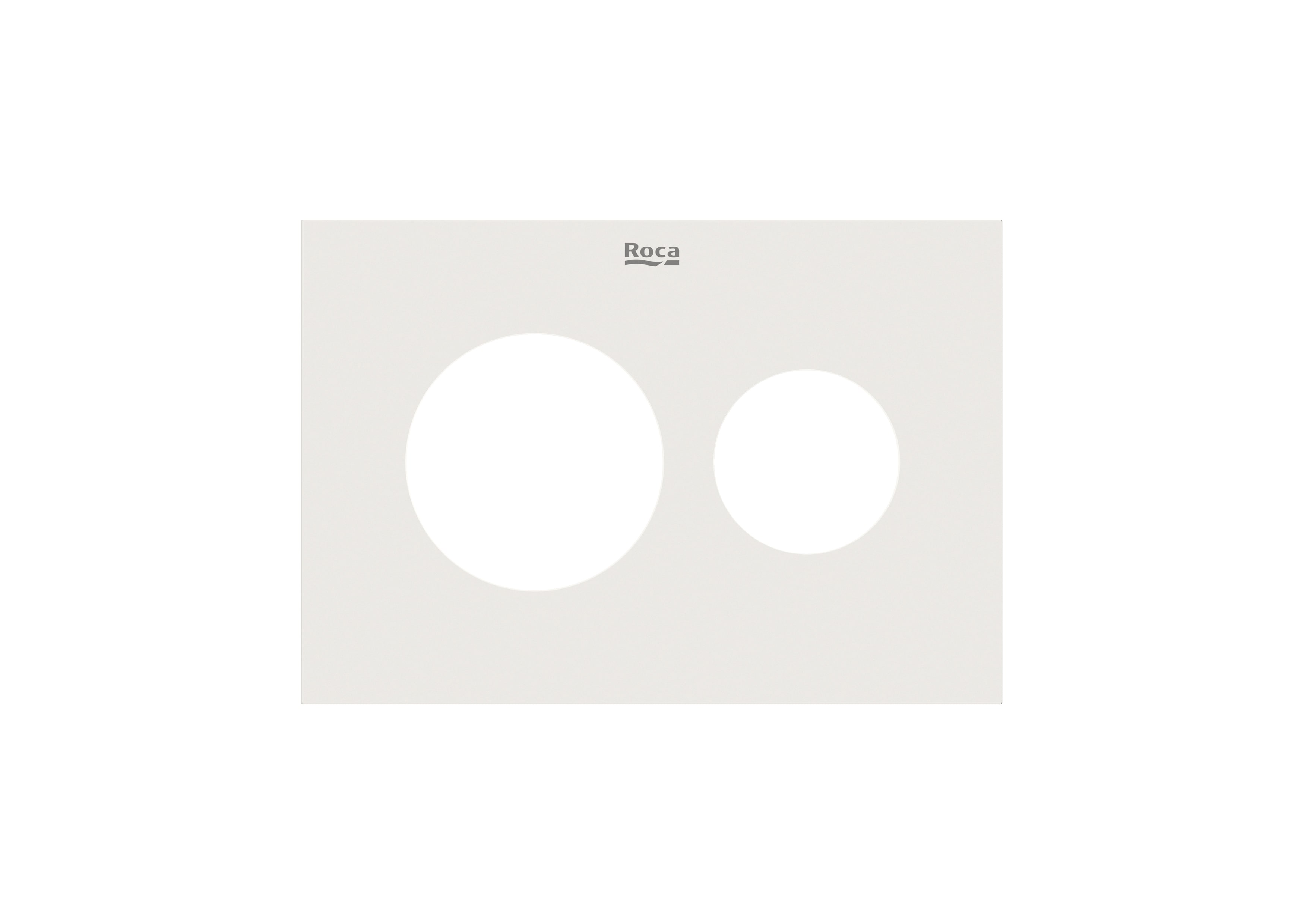 Roca Duplo S plaque de commande de chasse d'eau pour WC blanc A8905233DD