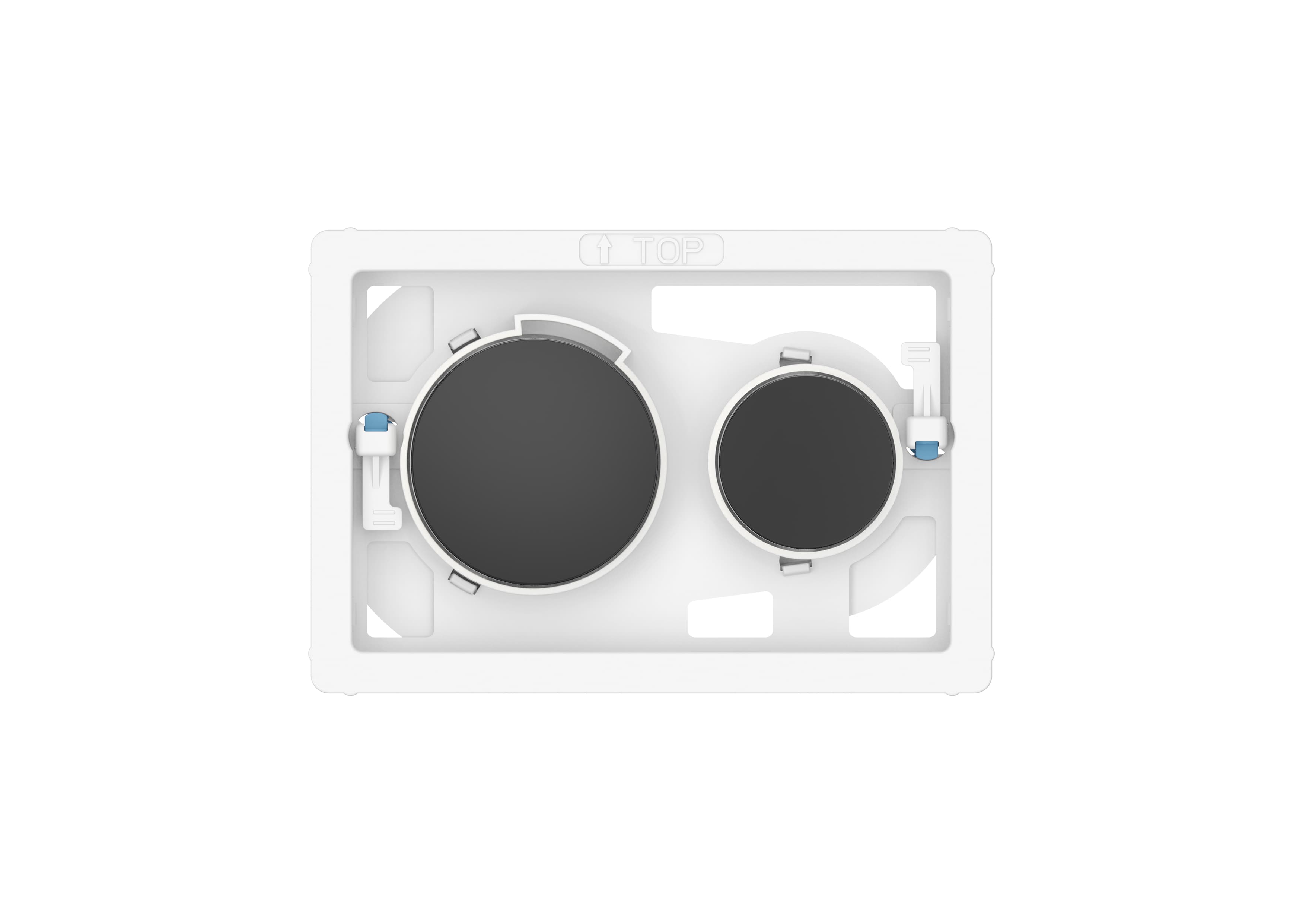 Roca Duplo S mécanisme de bouton poussoir pour WC noir A8904233CN