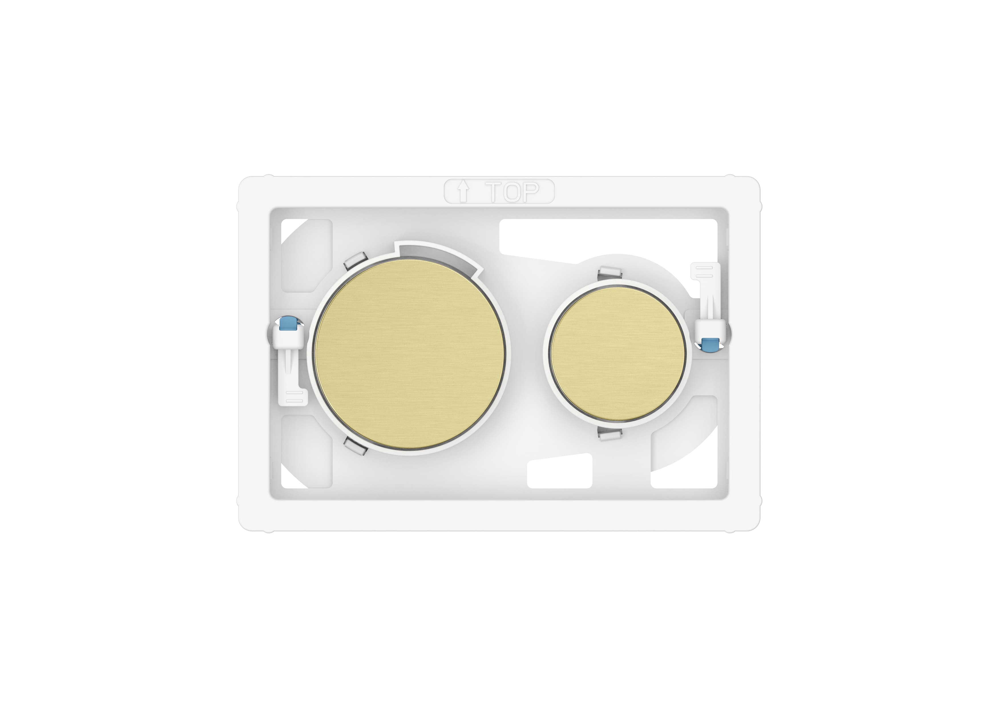 Roca Duplo S mécanisme de bouton poussoir pour WC doré A8904233VA