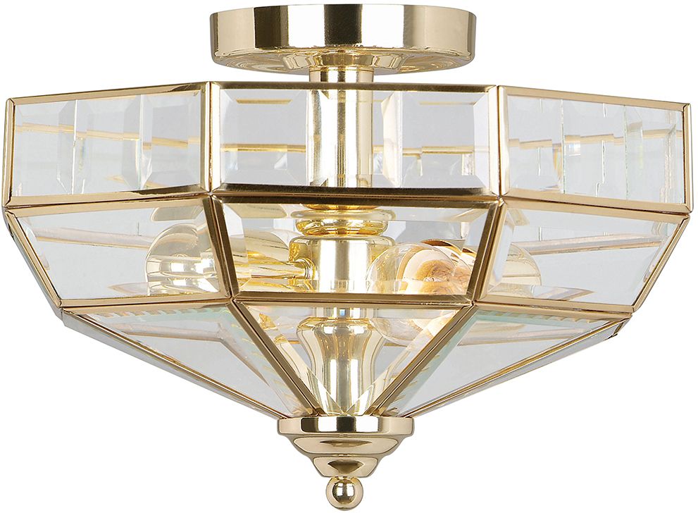 Elstead Lighting Old Park plafonnier 2x60 W laiton OLD-PARK-PB