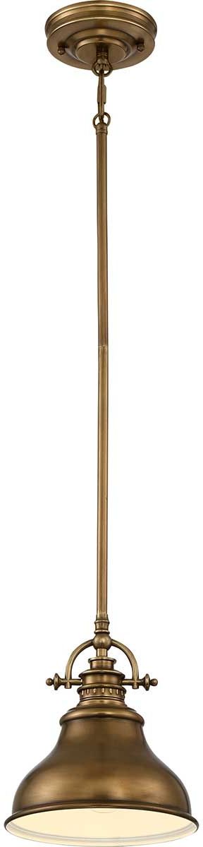 Elstead Lighting Emery lampe suspendue 1x60 W laiton QZ-EMERY-P-S-WS