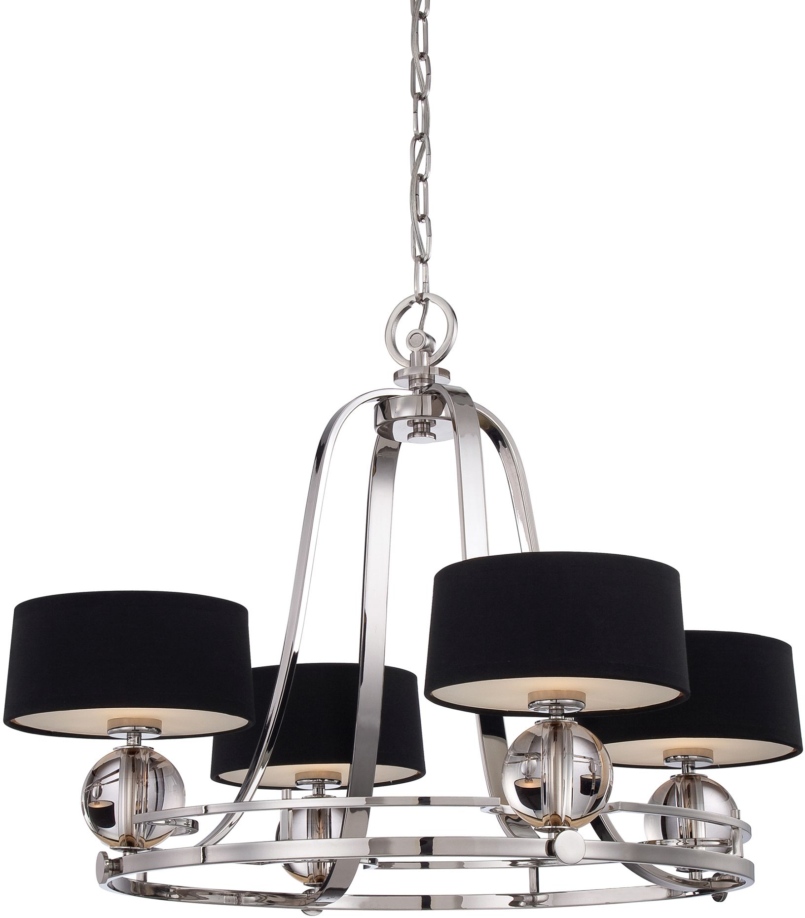 Elstead Lighting Gotham lampe suspendue 4x3 W argenté QZ-GOTHAM4
