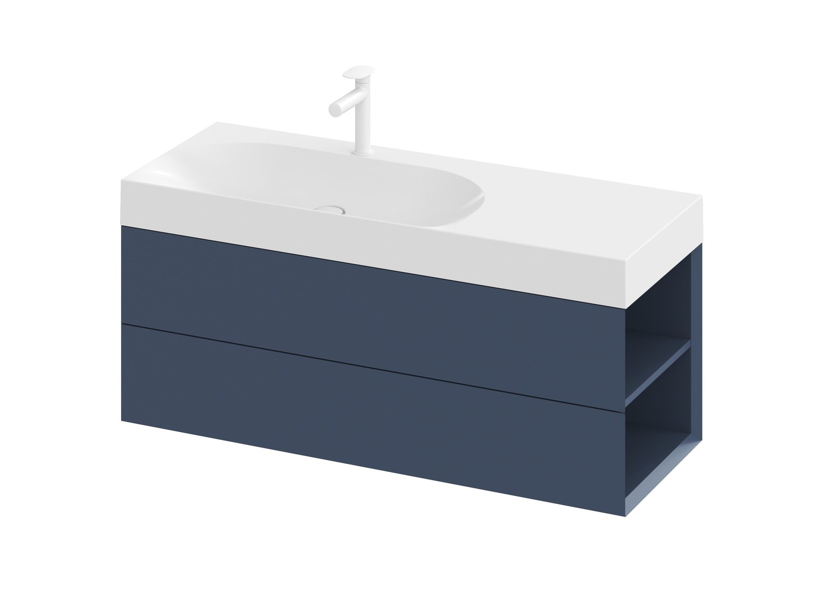 Ravak Lite armoire 120x45x43 cm sous-lavabo suspendu bleu X000001893