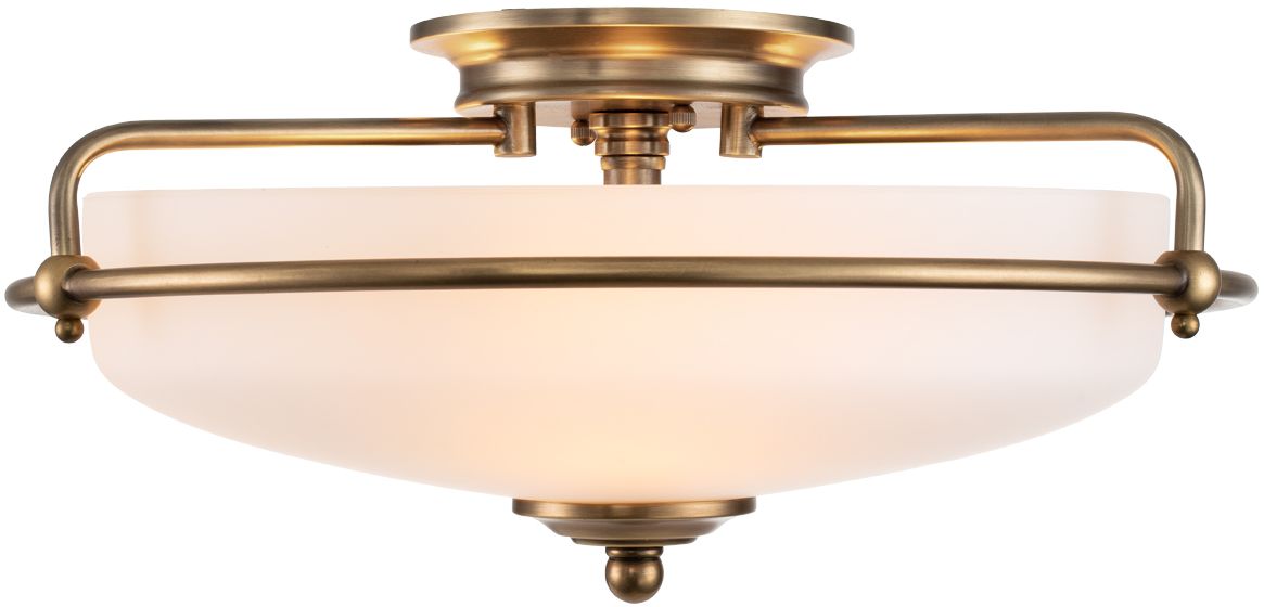 Elstead Lighting Griffin plafonnier 3x60 W laiton QZ-GRIFFIN-F-WS