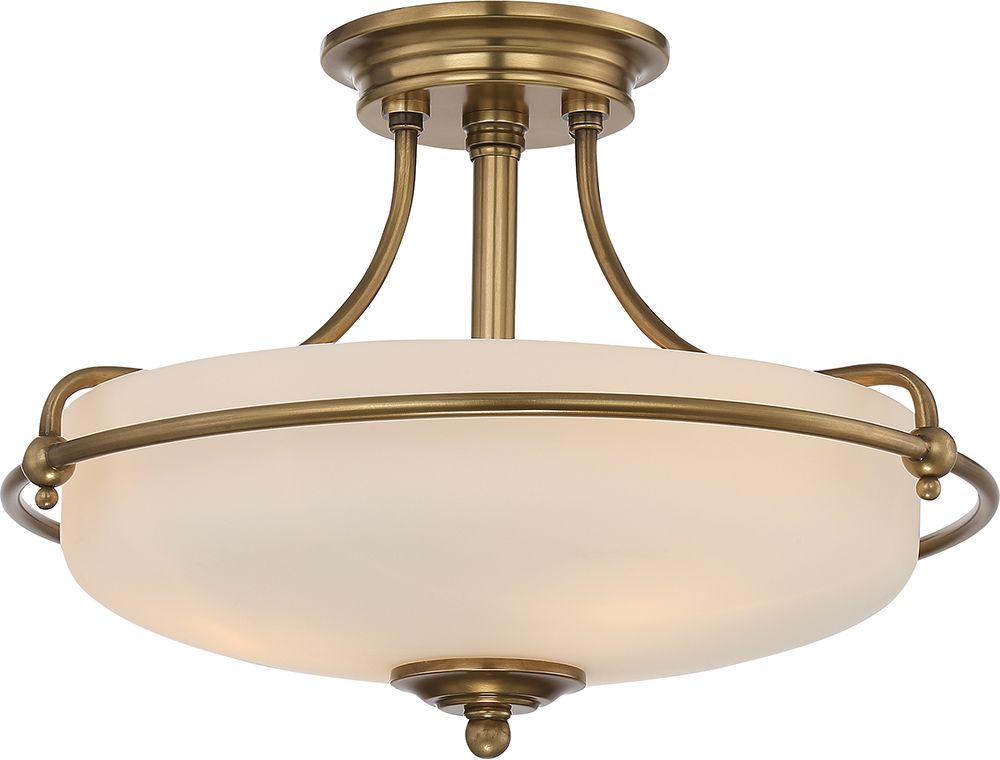 Elstead Lighting Griffin plafonnier 3x60 W laiton QZ-GRIFFIN-SFS-WS