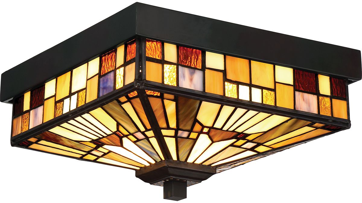 Elstead Lighting Inglenook Outdoor plafonnier extérieur 2x60 W marron QZ-INGLENOOK-F