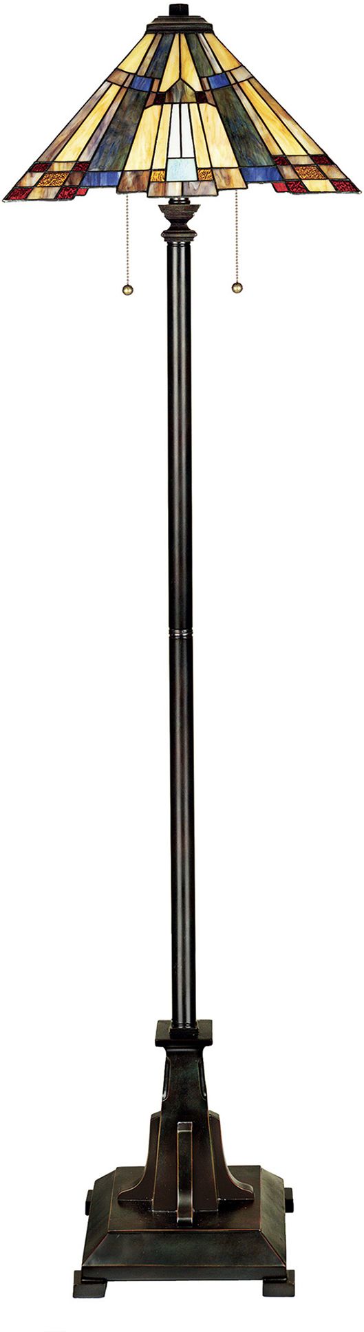 Elstead Lighting Inglenook lampadaire 2x60 W multicolore-marron QZ-INGLENOOK-FL