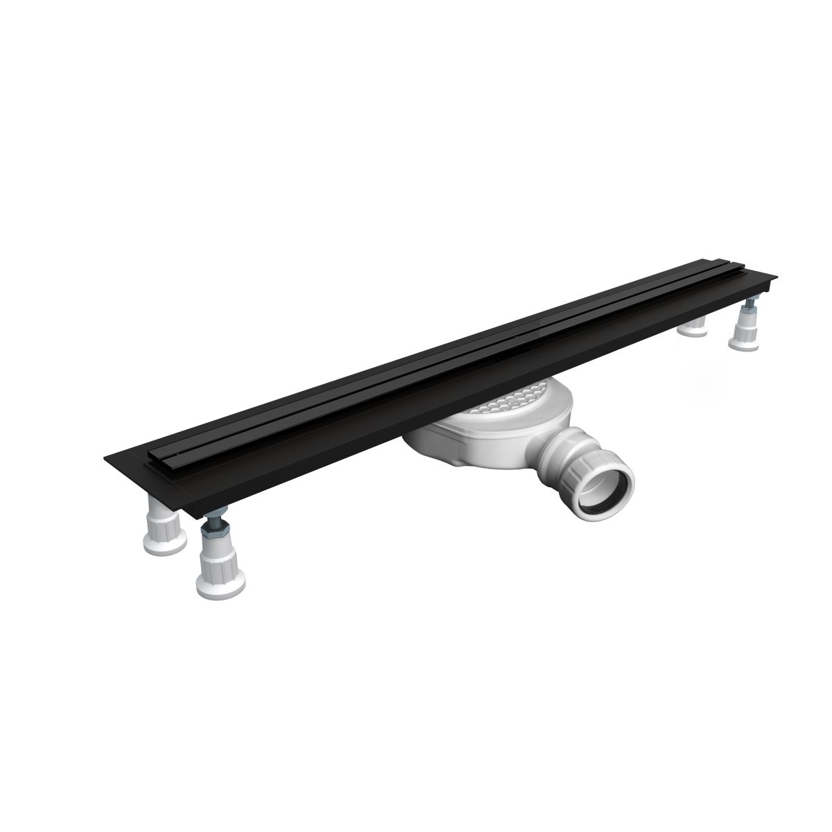 Set couvercle de drain linéaire Oltens Langan Slim 30017300, grille d’évacuation linéaire Oltens Langan Slim 30013300
