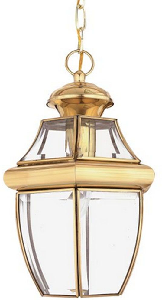 Elstead Lighting Newbury lampe suspendue 1x60 W laiton QZ-NEWBURY8-M-PB