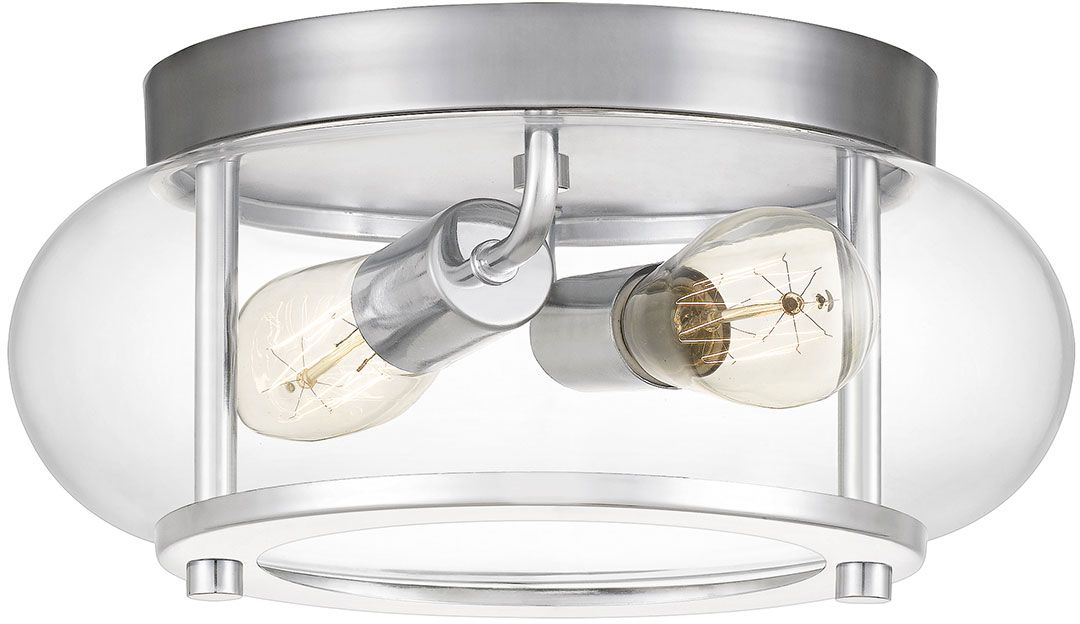 Elstead Lighting Trilogy plafonnier 2x40 W chrome QZ-TRILOGY-F-S-BATH