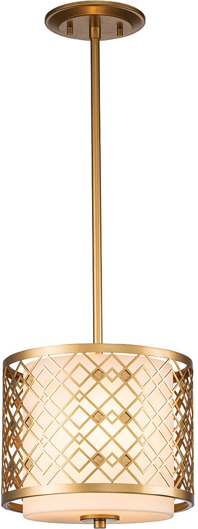 Elstead Lighting Ziggy lampe suspendue 2x40 W doré ZIGGY-1P-S-LG