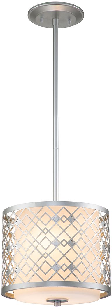 Elstead Lighting Ziggy lampe suspendue 2x40 W argenté ZIGGY-1P-S-LS