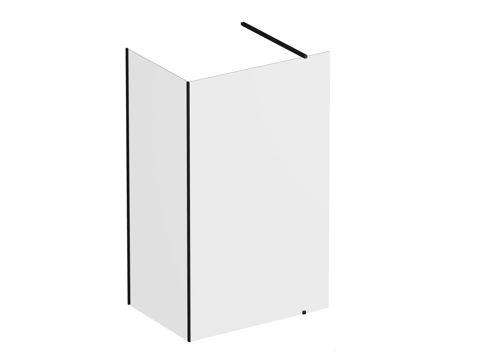 Ravak Walk-In Corner kit de parois 110 cm noir mat/verre transparent GW1CD430SZ1