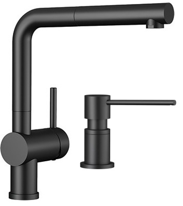 Set mitigeur de cuisine Blanco Linus-S 525807, distributeur de savon Blanco Lato 525789