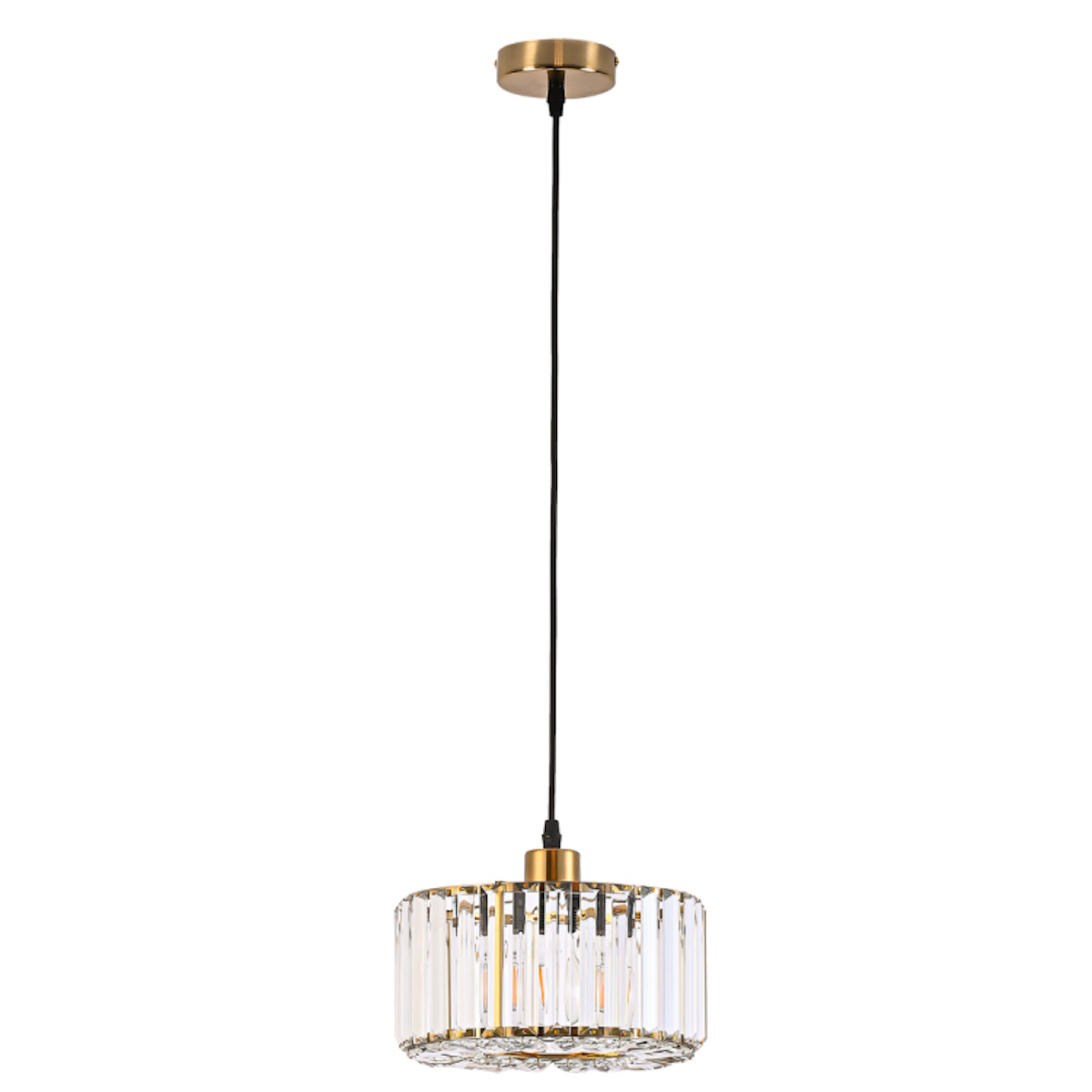 Light Prestige Vetro lampe suspendue 1x15 W doré LP-2910/1P GD round