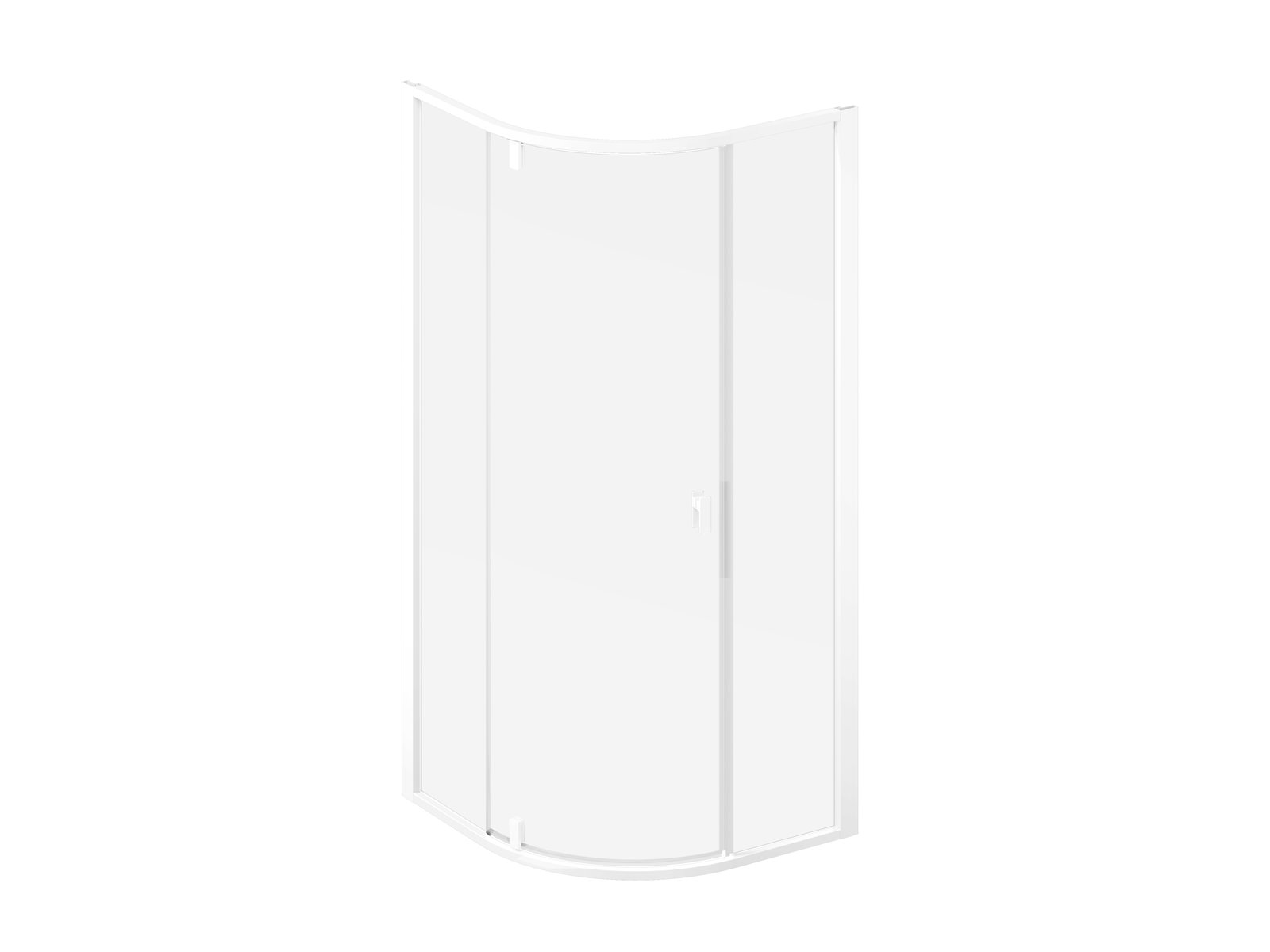 Ravak Nexty cabine de douche 80x80 cm semi-circulaire blanc mat/verre transparent 3O644E01Z1