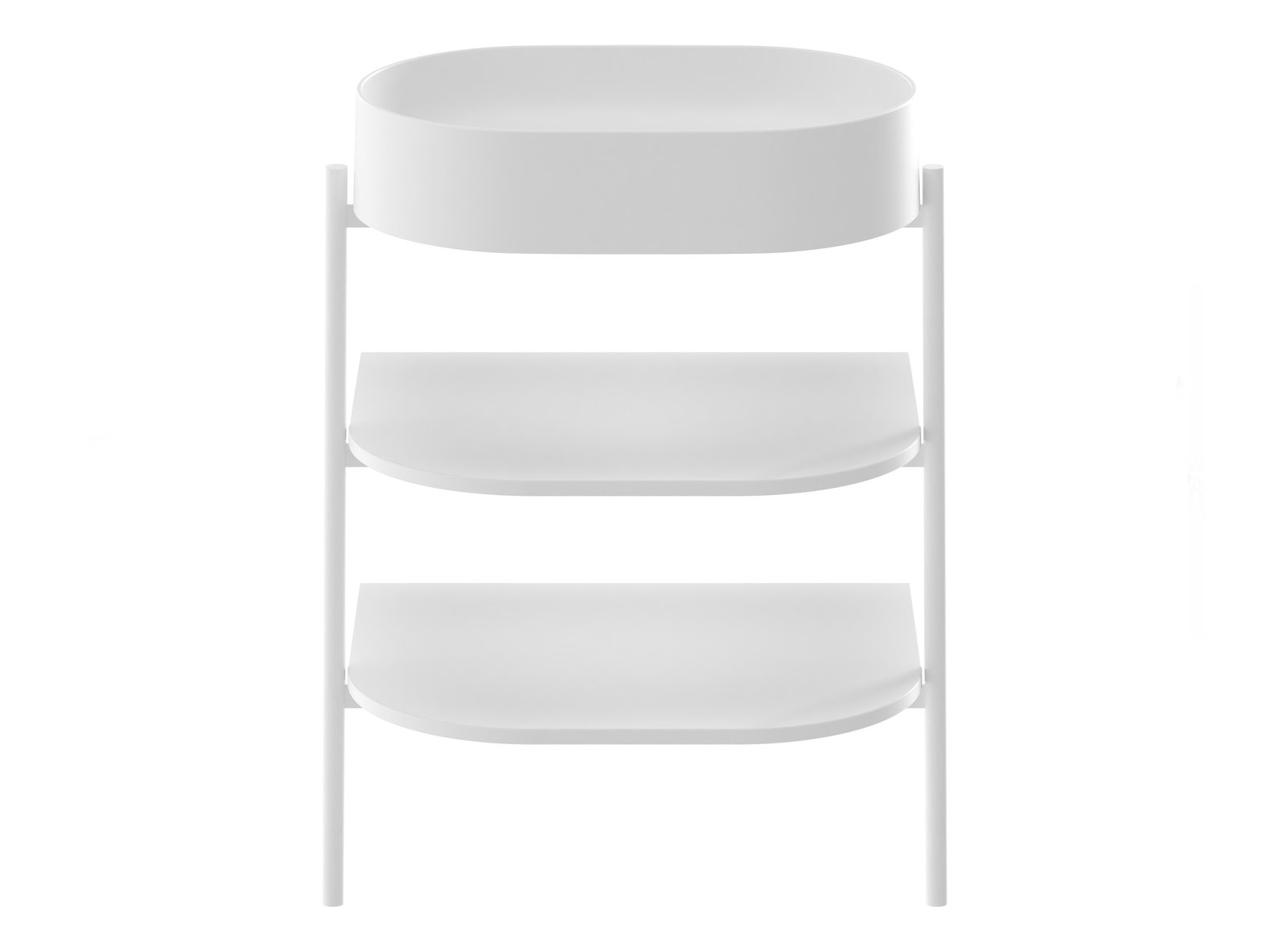 Ravak Yard console 66.8x49.5x76.5 cm sous-lavabo sur pied blanc D80000E005