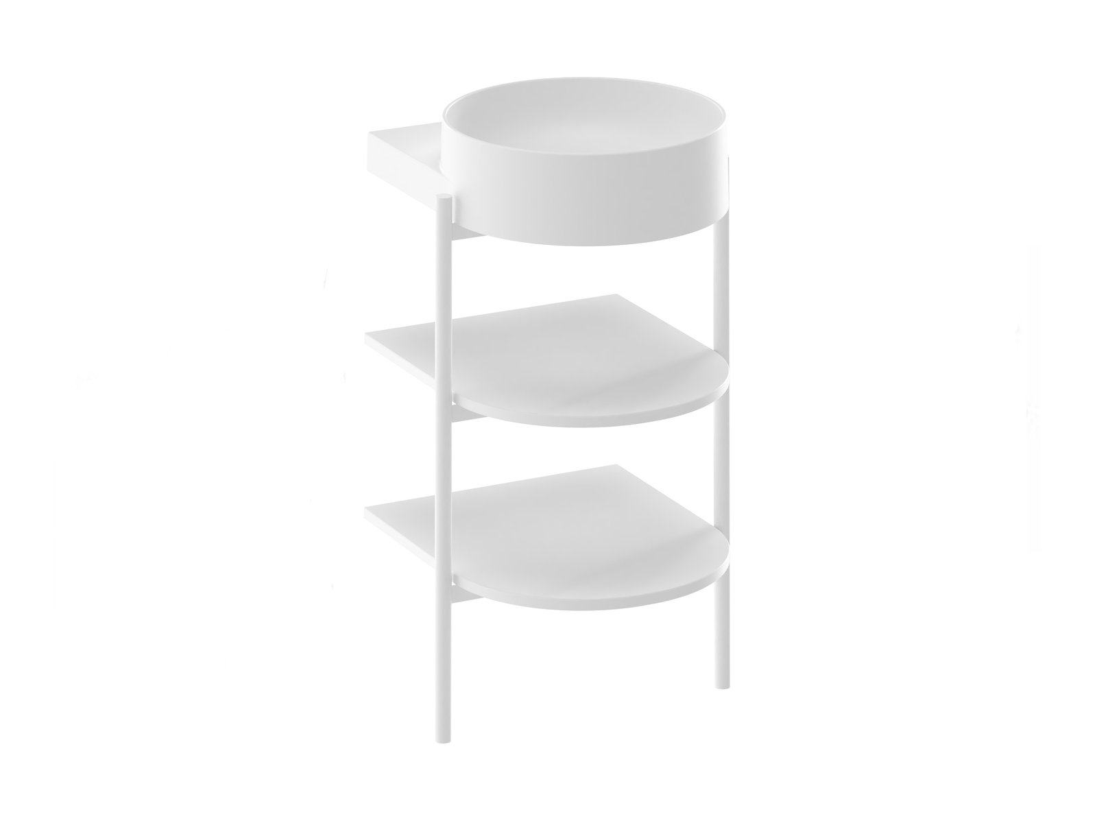Ravak Yard console 46.8x49.5x76.5 cm sous-lavabo sur pied blanc D80000E004