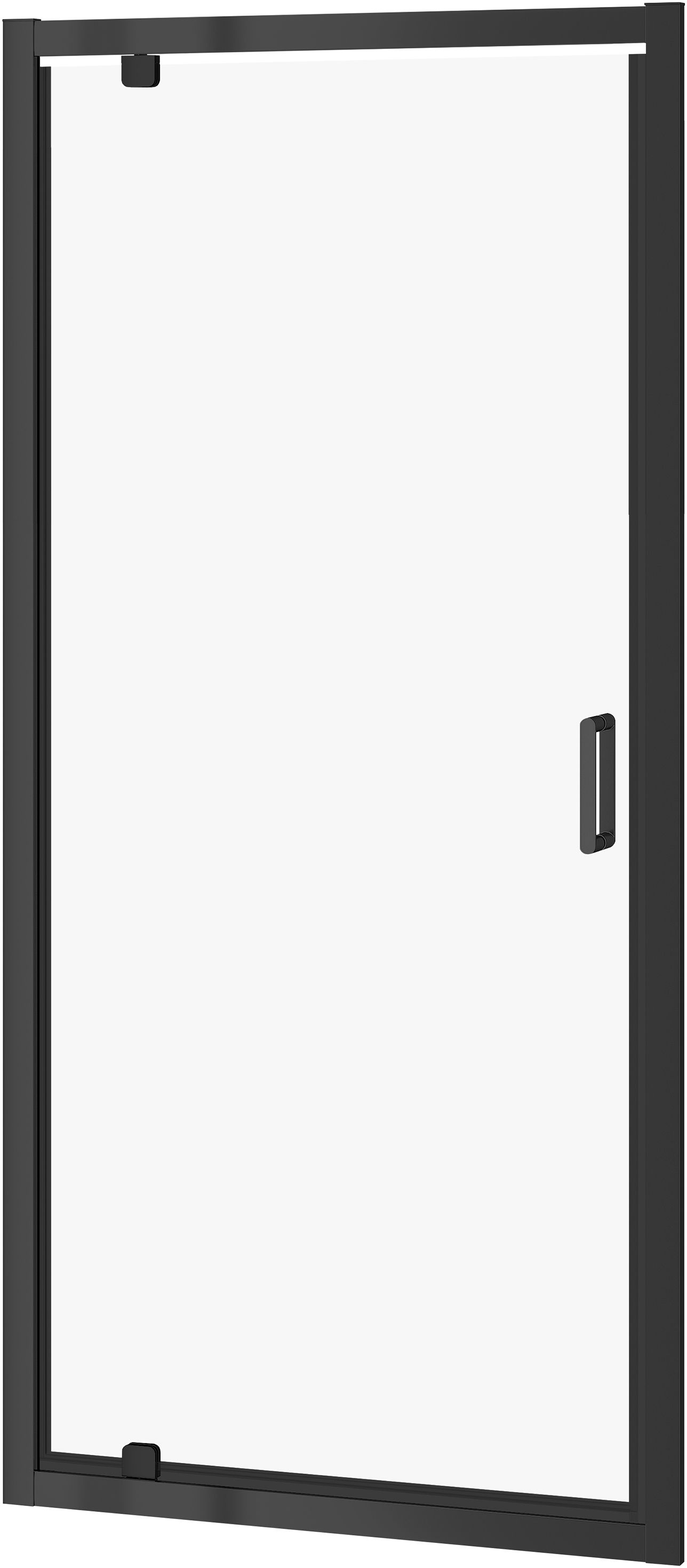 Cersanit Arteco porte de douche 80 cm à ouverture basculante noir mat/verre transparent S913-011