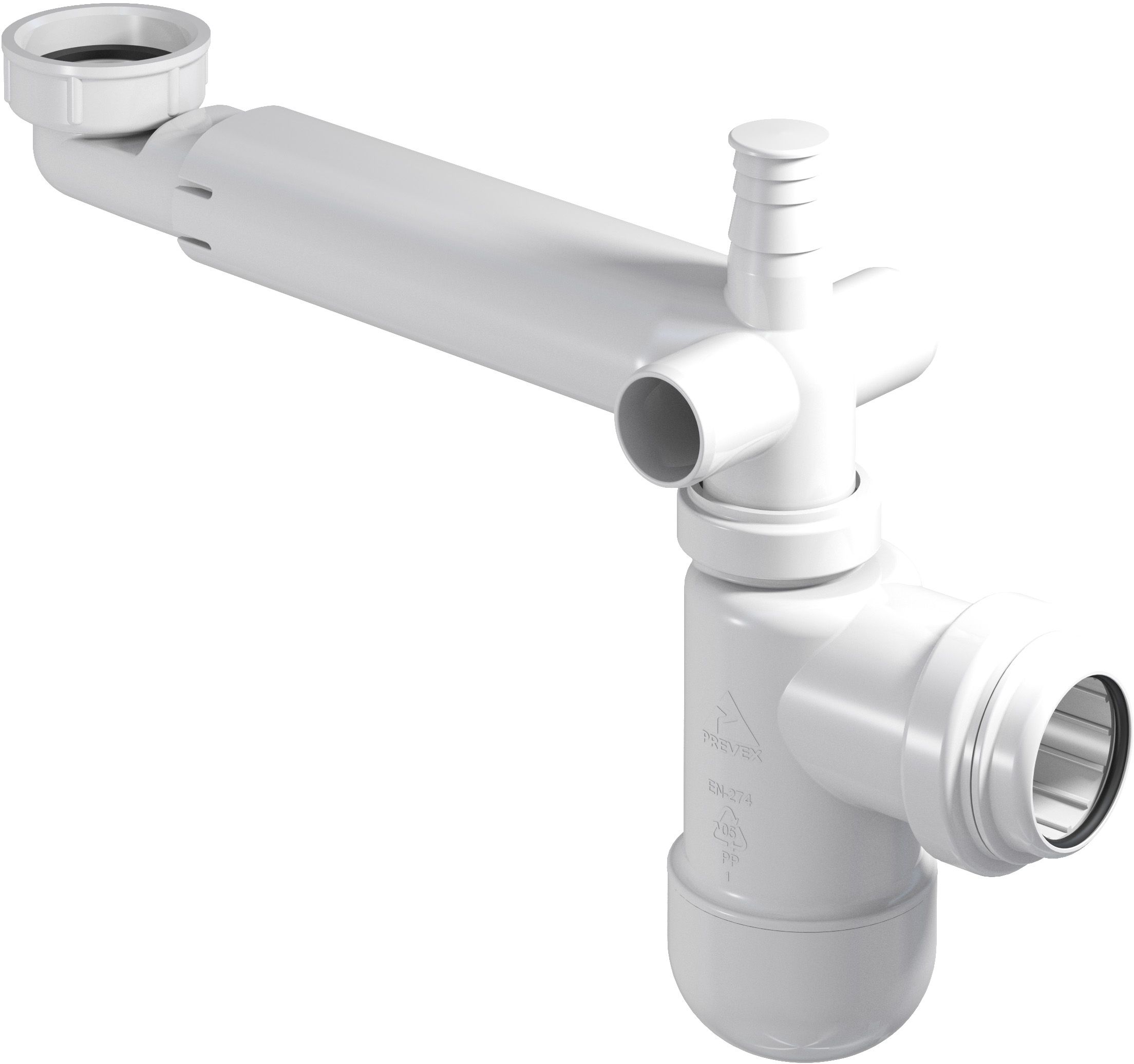 Cersanit siphon de lavabo en bouteille blanc S1000-1002