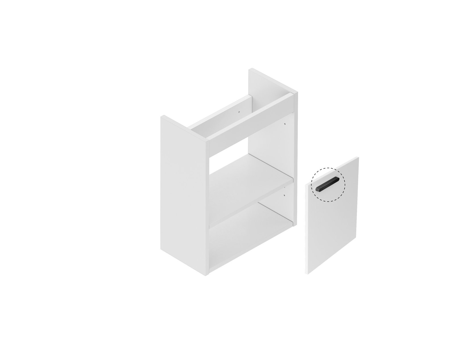 Ravak Chrome corps de meuble 40x22x50 cm sous-lavabo suspendu blanc X000001750