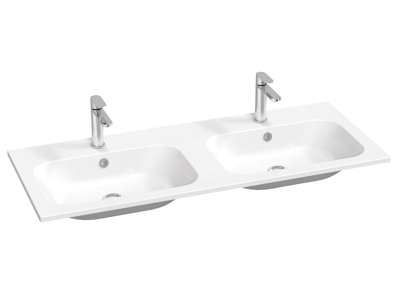 Ravak Chrome lavabo 120x49 cm rectangulaire de meuble blanc XJG01112001