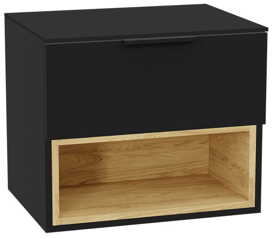 Set corps de meuble Excellent Tuto 2.0 MLEX.2171.600.BKBL, plan de travail suspendu Excellent Tuto 2.0 MLEX.2111.600.BK, MLEX.2151.600.02.BK