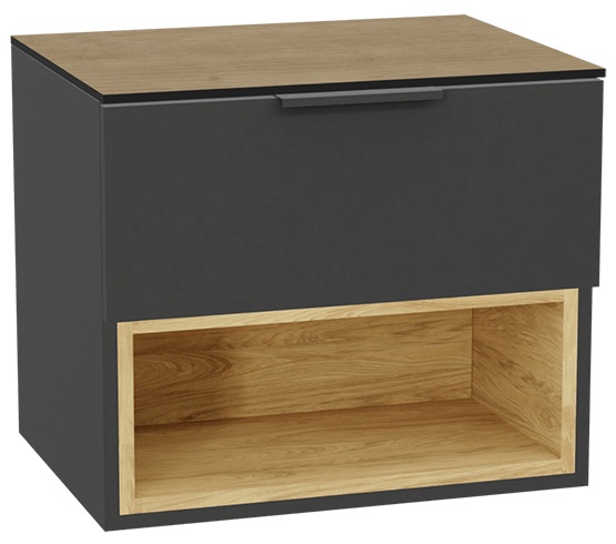 Set corps de meuble Excellent Tuto 2.0 MLEX.2171.600.GRBL, plan de travail suspendu Excellent Tuto 2.0 MLEX.2116.600.BL, MLEX.2151.600.02.GR